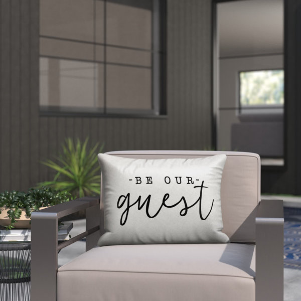 Be Our Guest Pillow Wayfair